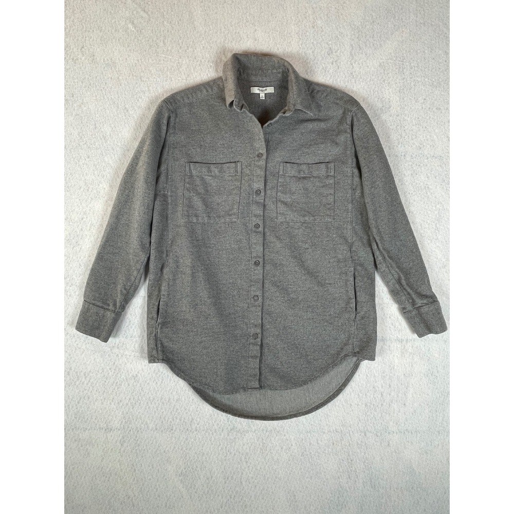 Madewell‎ Women's Sunday Button Down Flannel 100% Cotton Long Sleeve Shirt XS